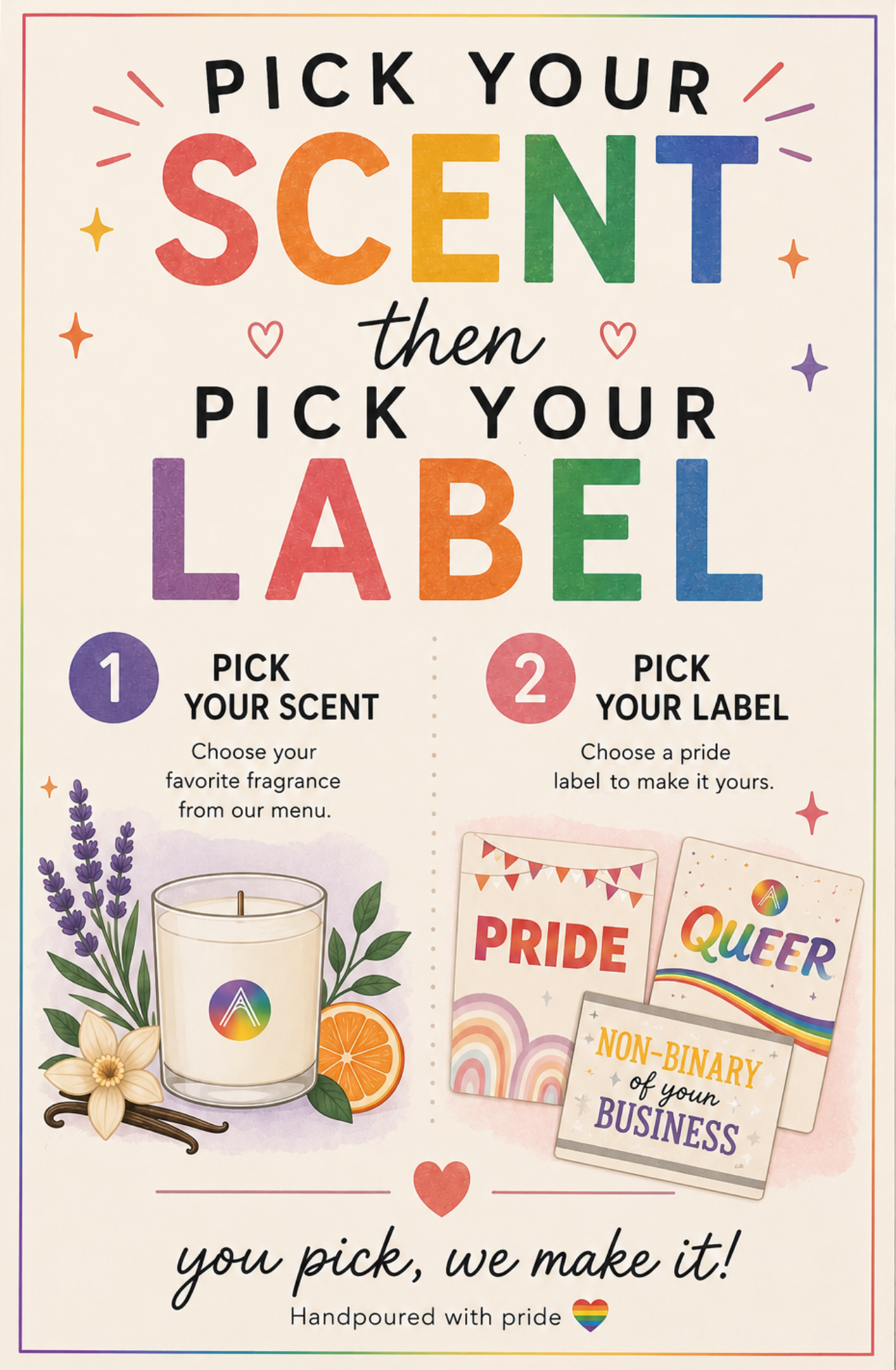 Pride Representation Candles