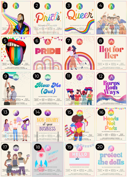 Pride Representation Candles
